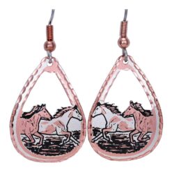 Cut Out Wildl Horses Earrings