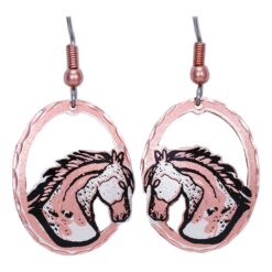 Spotted Horse Cut Out Earrings