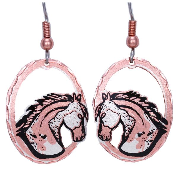 Handmade Spotted Horse Earrings