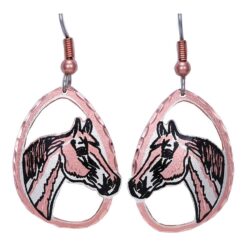 Cut Out Horse Head Earrings
