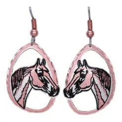 Cut Out Horse Head Earrings