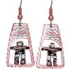 Cut Out Canadian Inuit Inukshuk Earrings