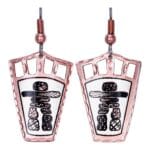 Cut Out Copper Inukshuk earrings