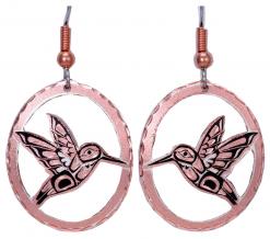 Native Haida Hummingbird Earrings Wholesale