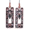 Handmade NW Native Eagle Totem Earrings Wholesale Handmade NW Native Eagle Totem Earrings Wholesale
