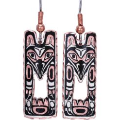 Cut Out Native Eagle Totem Earrings