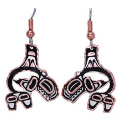 NW Native Haida Whale Earrings