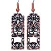 Handmade NW Native Haida Bear Earrings