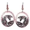Handmade Earrings Wholesale, NW Native Salmon Earrings