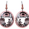 Native Haida Eagle Earrings