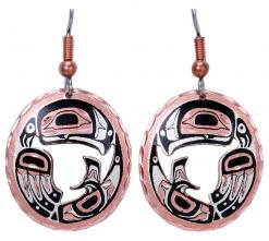 Cut Out Eagle Earrings