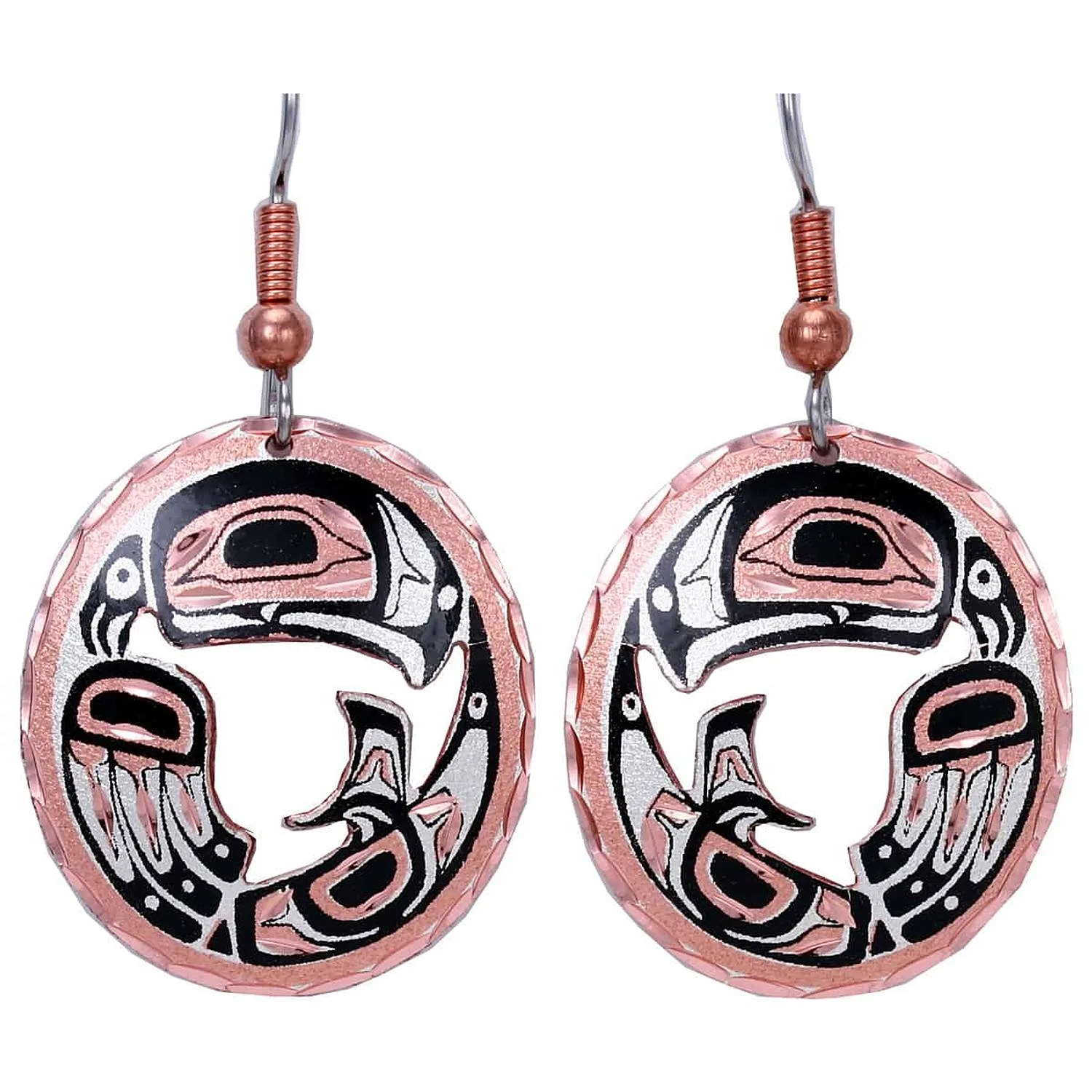 Cut Out Eagle Earrings