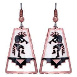 Handmade Copper Kokopelli Earrings