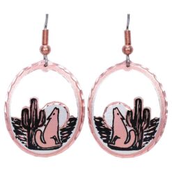 Cut Out Coyote Earrings