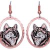 Handmade Jewelry Wholesale, Wolf Earrings Handmade Jewelry Wholesale, Wolf Earrings