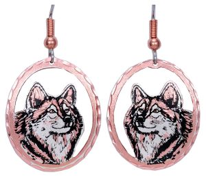 Handmade Jewelry Wholesale, Wolf Earrings