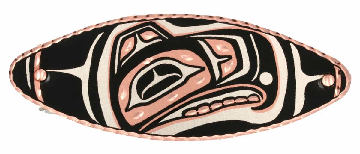 Haida Native Eagle Totem Hair Clips Haida Native Eagle Totem Hair Clips