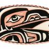 Handmade Copper Haida Raven Hair Clip