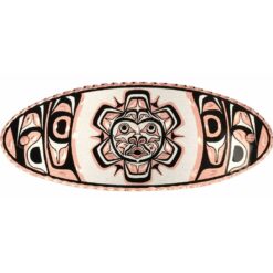 Haida Native Sun Totem Hair Clip
