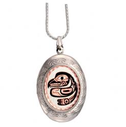 Haida Native Eagle Totem Locket