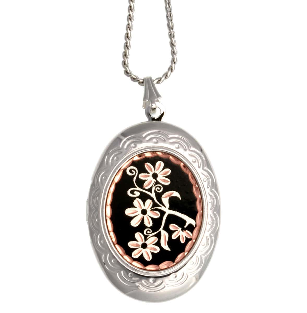 Purchase Black Floral Lockets Purchase Black Floral Lockets
