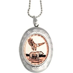 North American Wildlife Locket Necklace