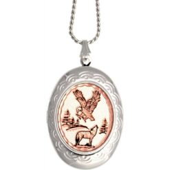 American Wildlife Locket Necklace