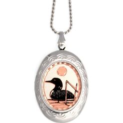 Canadian Wildlife Loon Locket