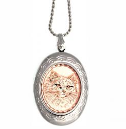 Purchase White Cat Locket Necklace
