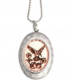 Artisan Handcrafted Hummingbird Locket