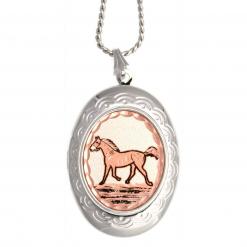 Unique Horse Locket Necklace