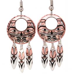 Haida Dangle Bear Earrings