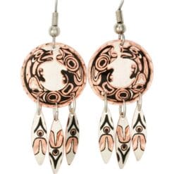 Buy Native Wolf Totem Artwork Earrings