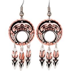 West Coast Native Totem Mask Earrings
