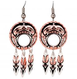 Purchase Unique Totem Mask Dangle Earrings