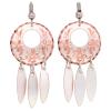 Purchase Unique Copper Flower Dangle Earrings