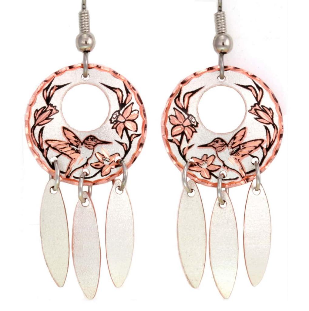 Handcrafted Hummingbird Dangle Earrings Handcrafted Hummingbird Dangle Earrings