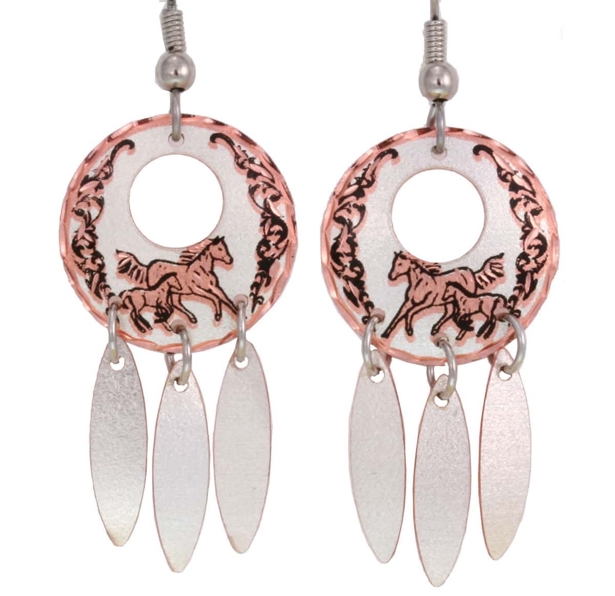 Handcrafted Horse Dangle Earrings Handcrafted Horse Dangle Earrings
