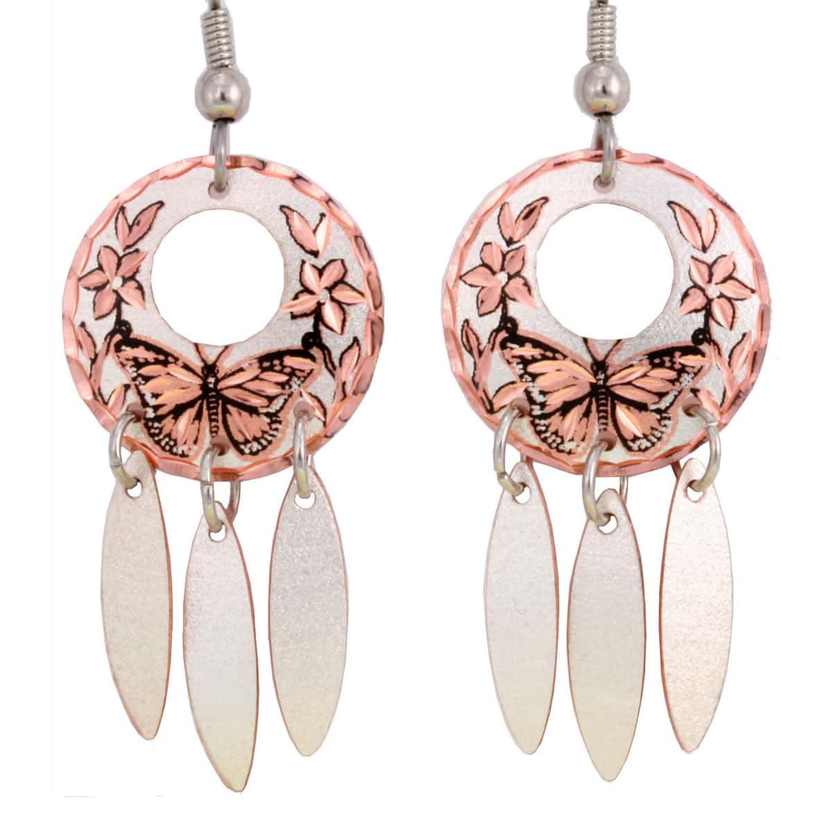 Handmade Butterfly Dangle Earrings Handmade Butterfly Dangle Earrings