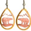 Buy Unique Polar Bear Earrings Handmade from Copper