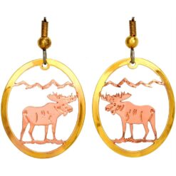 Moose Earrings Wildlife Jewelry