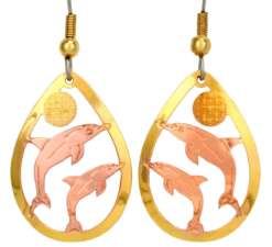 Cut Out Dolphin Earrings