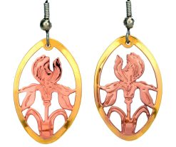 Handcrafted Iris Earrings