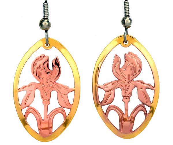 Handcrafted Iris Earrings