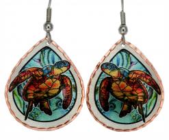 Whimsical Sea Turtle Earrings