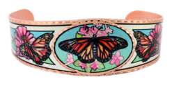 Butterfly Art Jewelry, Colorful Handmade Butterfly Bracelets BY-46