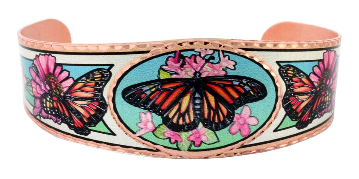 Butterfly Art Jewelry, Colorful Handmade Butterfly Bracelets BY-46