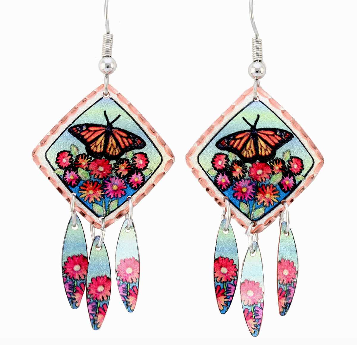 Butterfly Jewelry, Butterfly Dangle Earrings CM-681
