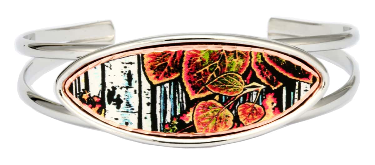 Nature Jewelry, Colorful Aspen Tree Bracelets