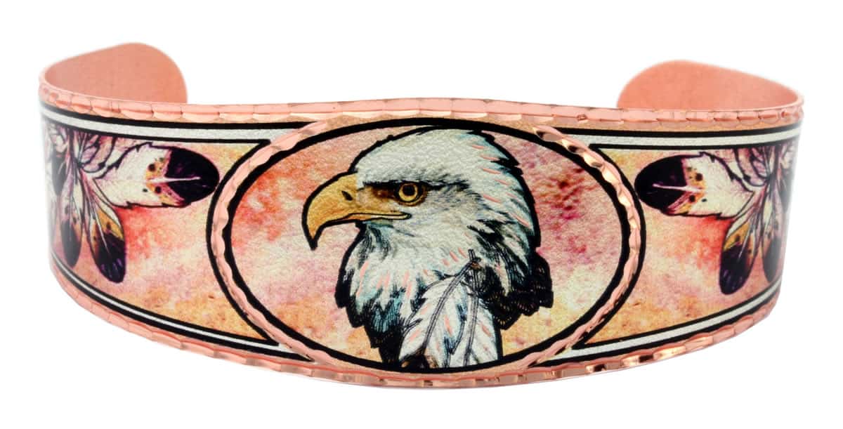 Eagle Jewelry Art, Colorful Eagle Bracelet